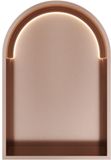 Hotbath &More Inbouwnis Toogmodel - 452 x 30 x 10 cm - met LED-verlichting - Geborsteld Koper PVD