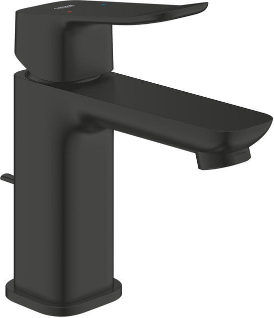GROHE Dice Wastafelmengkraan - S-Size - Waterbesparend - Inclusief Pop-Up Waste - Matte Black