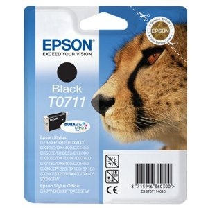 Epson Singlepack Black T0711 DURABrite Ultra Ink