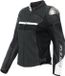 Dainese Rapida Leren Jas Dames Zwart Mat Zwart Mat Wit