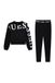 Guess Ensemble LS ACTIVE TOP + LEGGINGSSET Jet Black A996 taille 7 longueur N