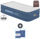 Bestway Alwayszair luchtbed - 1-Persoons - 97 x 191 x 46 cm - Blauw - Inclusief pomp en Hoeslaken