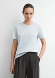 comma T-Shirt lichtblauw