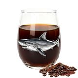 Verres à vin sans pied avec thème marin 400ml