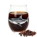 Verres à vin sans pied avec thème marin 400ml