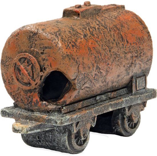 SuperFish Deco Treinwagon Deel 1 Bruin/Roest Keramiek