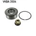 SKF Kit de roulements de roue Vkba 3504 Renault 60 25 370 536 77 01 469 682
