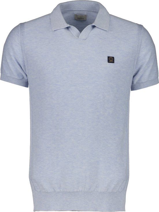 Dstrezzed Polo Melange Slub Lichtblauw - Maat 3XL - Heren