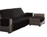 Estoralis AVA | hoes voor Chaisse Longue, gewatteerd, modern design, bruin, Chaisse Longue 290 cm, hoekdeel rechts, stofgrootte 290 x 255 cm