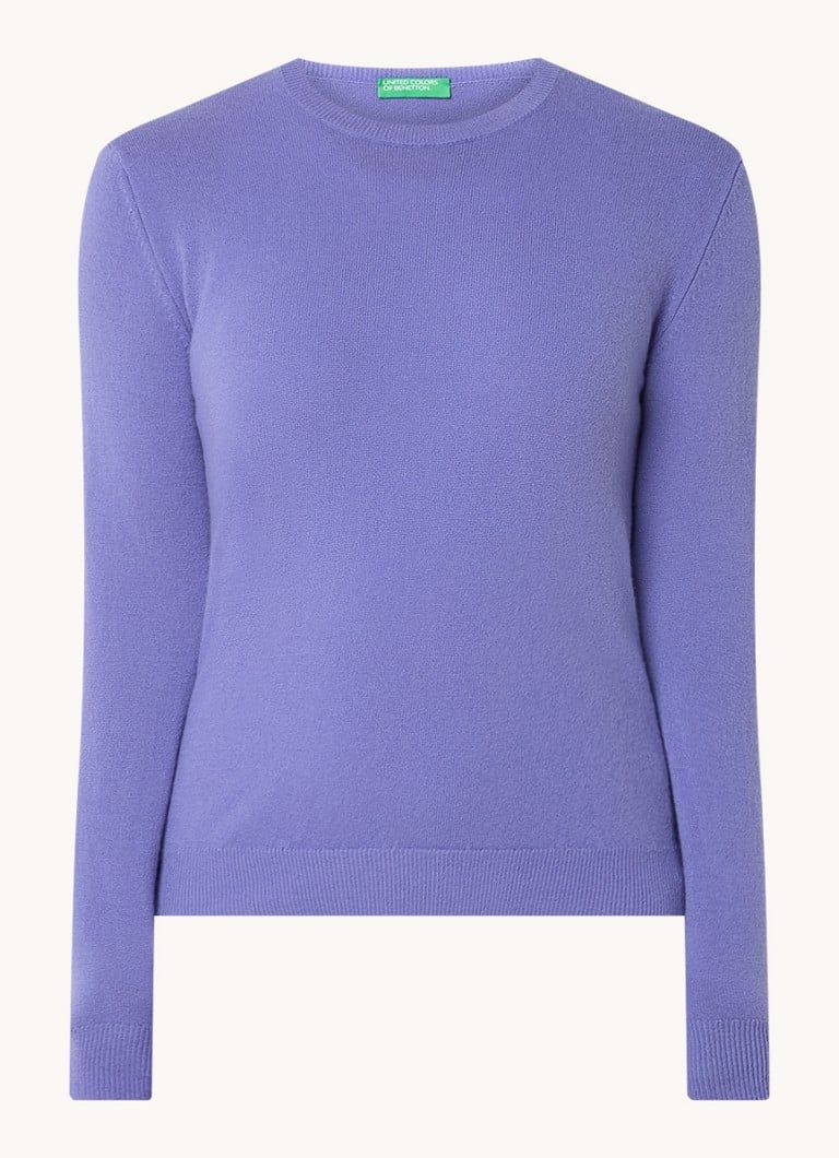Benetton Fijngebreide pullover van merino wol