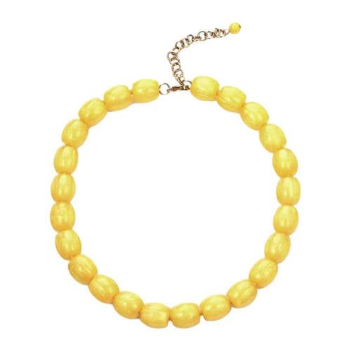 By Jam Gioielli Jam Gioielli kralenketting geel