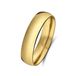 Lucardi Dames Stalen goldplated ring 5mm