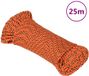 vidaXL Boottouw 5 mm 25 m polypropyleen oranje