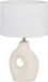Pauleen 48319 Pure Crush tafellamp, crème, beige mat stof, keramiek