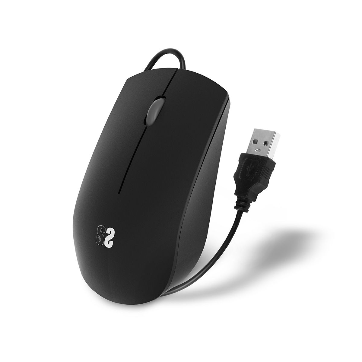 SUBBLIM SUBMO-B2BS001 - Office Mouse - Ambidextrous - USB Type-A - 1200 DPI - Black