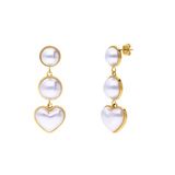 Lucardi Dames Stainless steel oorknoppen voor dames - Oorbellen - Staal - Goudkleurig