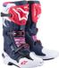 Alpinestars Tech 10 Chaussures Supervented Night Marine Blanc Rainbow - Taille 9