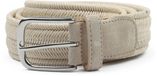 Profuomo Waxed Geweven Riem Ecru - Maat 85 - Heren - Riem gevlochten