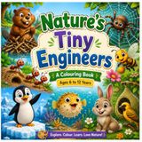 Nature's Tiny Engineers: Children's Colouring and Educational Book; Ages 6-12
