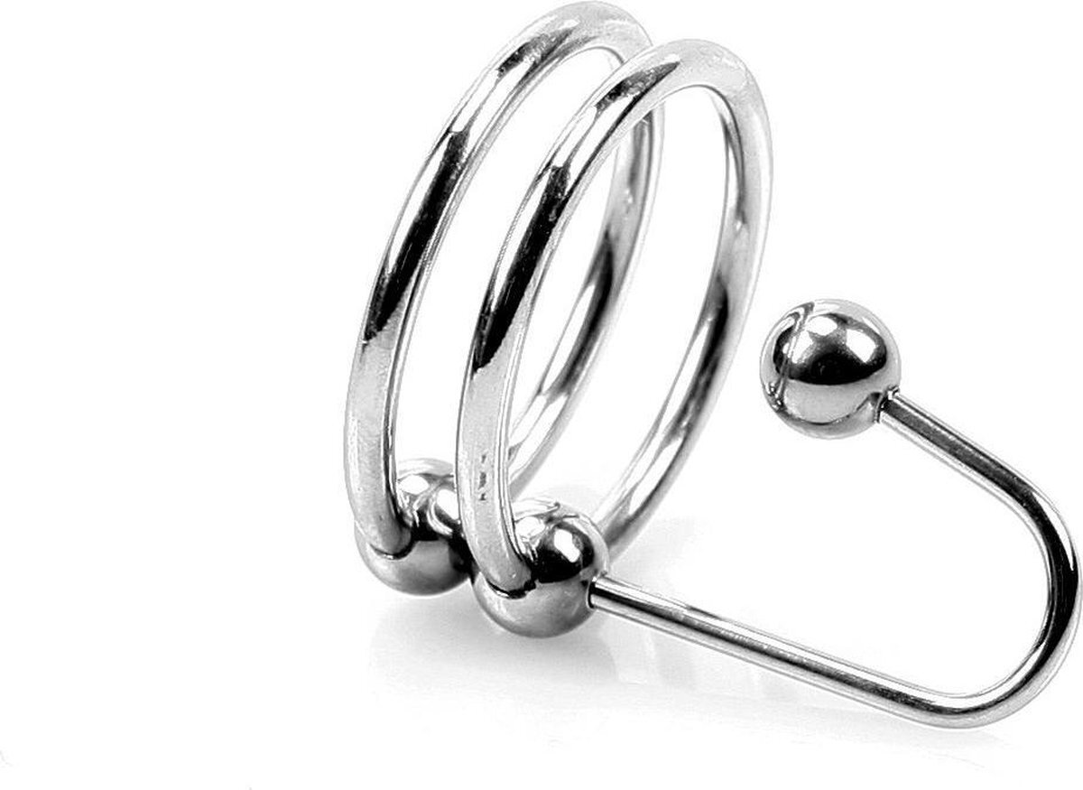 Kiotos Steel Sperm Stopper met dubbele ring Ø 30 mm