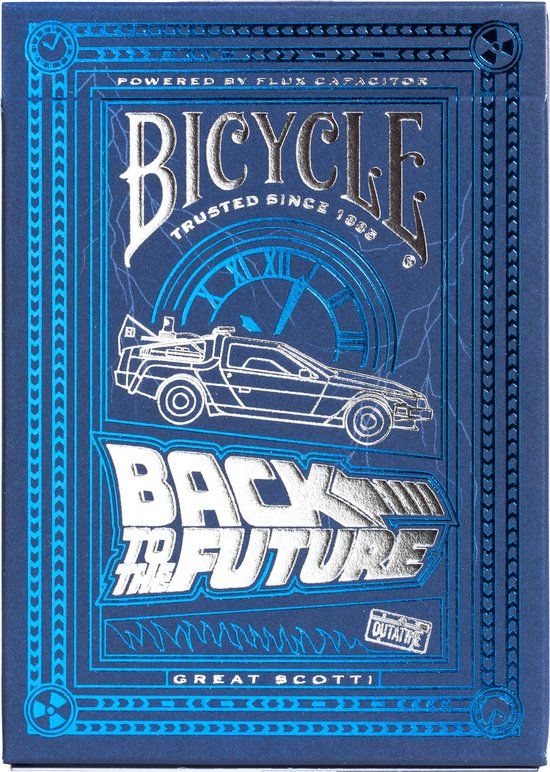 Bicycle Back to the Future Playing Cards - Premium Poker Deck - Collectible