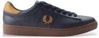 Fred Perry Baskets en cuir Spencer Bleu marine Taille 45