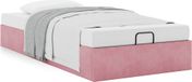 Prolenta Maison Exclusive - Cadre De Lit Ottoman Sans Matelas Rose 80x200 Cm Velours