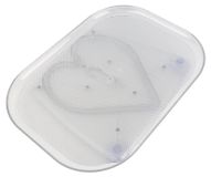 Étagère de rangement pivotante - Rotation à 360° - Ventouses antidérapantes - Transparent - Matériau PC durable - 300 x 400 mm