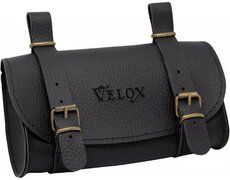 Velox Zadeltas Vintage 0 6 Liter Skai-leder 17cm Zwart