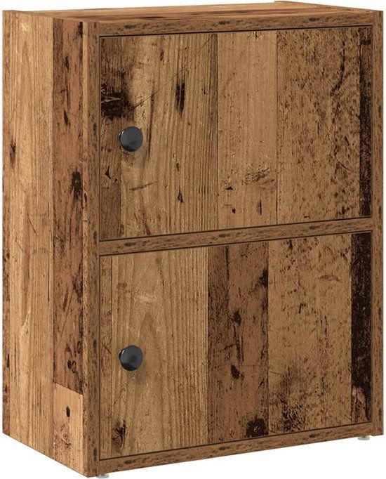 vidaXL Boekenkast 40x24x52 cm bewerkt hout oud houtkleurig