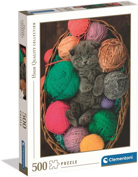 Top1Toys Clementoni Legpuzzel Fluffy Kitten - 500 Stukjes