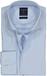 Profuomo Slim Fit Strijkvrij Overhemd - Blauw Twill Two-Ply
