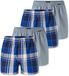 Schiesser Boxer Multi 4-pack Heren 4XL Grijs Gestreept Katoen