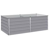 VidaXL bac à jardinet surélevé gris 160 x 80 x 55 cm acier