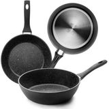 Ibili Honda Natura Poêle 24 cm Noir