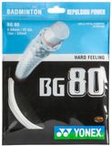 Yonex BG80 badmintonsnaar - wit - set 10m