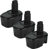 vhbw 3x Akku kompatibel mit Dewalt DC835KB, DC935KB, DC830KB, DC935KA, DC983KA, DC936KA, DC757KA, DC930KA, DC757KB Werkzeug (3000 mAh, NiMH, 14,4 V)