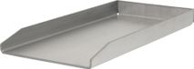 BBQ-Toro Plaque de cuisson en acier inoxydable | 26 x 43,4 cm | BBQ Grill Plancha | Plaque de cuisson pour steak, œuf au plat, crêpes ou burger | rectangulaire, universel | Plaque de cuisson pour grill au charbon de bois et à gaz