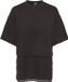 Only T-shirt Onlmexa S/s Tee Lace Top Wvn 15382176 Black Coffee Dames Maat - M
