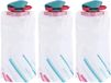 Ibenzoa® Set de 3 bouteilles d'eau pliables réutilisables pour festival et voyage