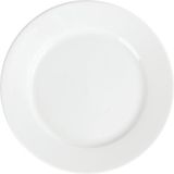 Olympia Whiteware borden met brede rand | 16,5 Ø cm | 12 Stuks