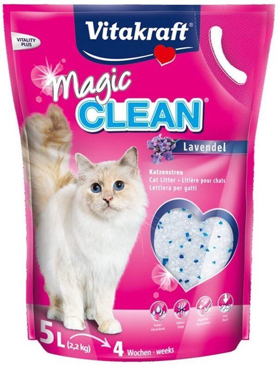 Vitakraft Magic Clean Lavendel - 5 x 5 Liter + 1 gratis