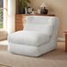 STILVORA Fauteuil relax - Transformable en fauteuil inclinable - Pour salon et chambre à coucher - Rembourrage en mousse souple - Blanc