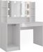 Vicco Coiffeuse "Sherry", Blanc/Blanc Haute brillance 119.8 cm