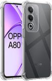 Techsuit Hoesje geschikt voor Oppo A80 5G - Shockproof Silicone Back Cover - Transparant
