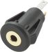 TRU COMPONENTS 716853 Jackplug 2.5 mm Bus, montage vertical Nombre de pôles: 3 Stéréo Noir 1 pièce(s)