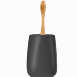 KADAX Keramische badkamerbeker, badkamerbeker, tandenborstelhouder, tandpasta, opslag, waterbeker, mat, mok (antraciet)