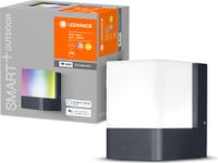 Ledvance LED Smart+ Applique murale d'extérieur Cube Gris foncé IP44 9,5W 450lm RGBW 3000K App Google & Alexa WiFi