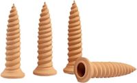Merkloos Plantenwater Terracotta - Zelfwateraar Decoratief - Planten Verzorgen - Schroefvorm Ontwerp - 26cm Lengte - Meerkleurig