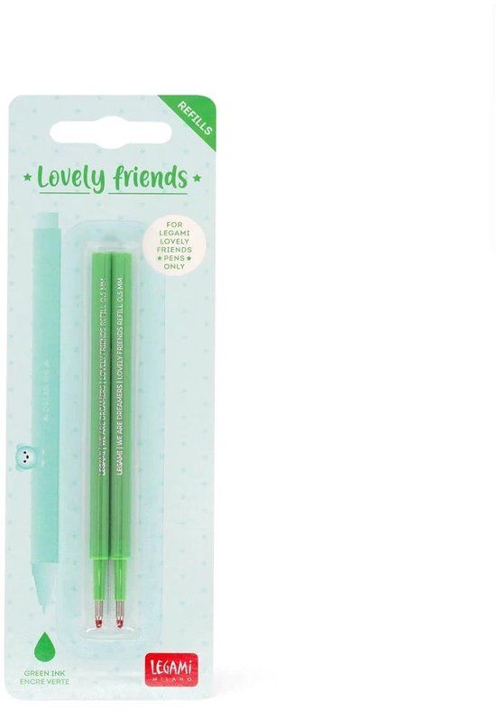 Legami Lovely friends vulling - 2 st - Groen